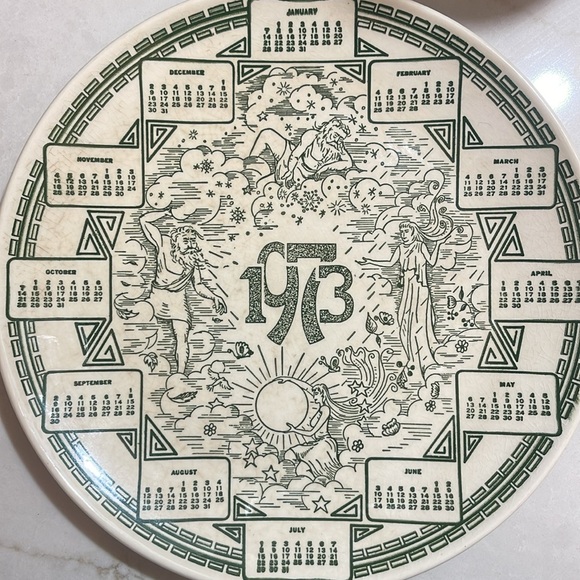 Vintage 1973 Calendar Plate Mount Clemens Ironstone - Picture 5 of 6